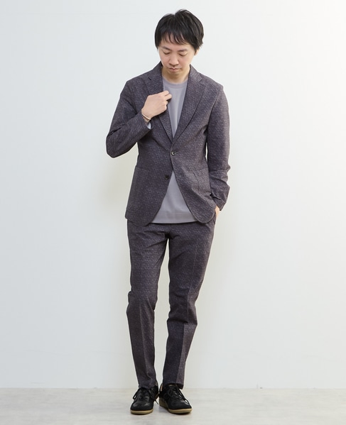 プリントテックサッカーイージージャケット(セットアップ可) 詳細画像 ベージュ 9