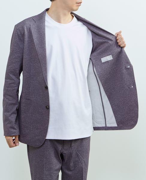 プリントテックドットジャージイージージャケット(セットアップ可) 詳細画像 ライトベージュ 10