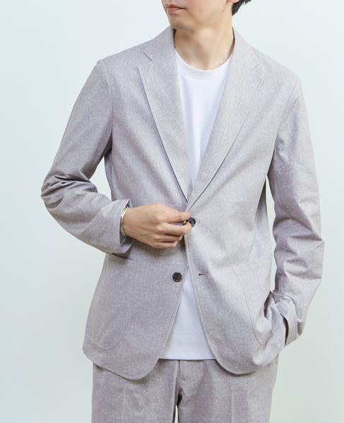 プリントテックドットジャージイージージャケット(セットアップ可) 詳細画像 ライトベージュ 16