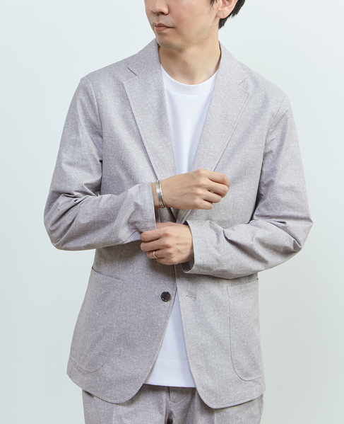 プリントテックドットジャージイージージャケット(セットアップ可) 詳細画像 ライトベージュ 17