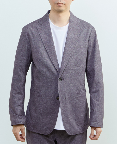 プリントテックドットジャージイージージャケット(セットアップ可) 詳細画像 ライトベージュ 2