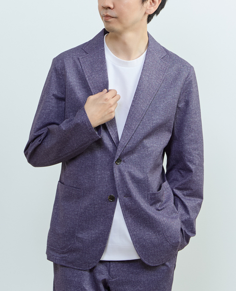 プリントテックドットジャージイージージャケット(セットアップ可) 詳細画像 ライトベージュ 20