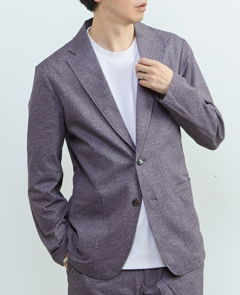 プリントテックドットジャージイージージャケット(セットアップ可) 詳細画像 ライトベージュ 24