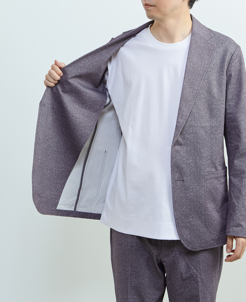 プリントテックドットジャージイージージャケット(セットアップ可) 詳細画像 ライトベージュ 9