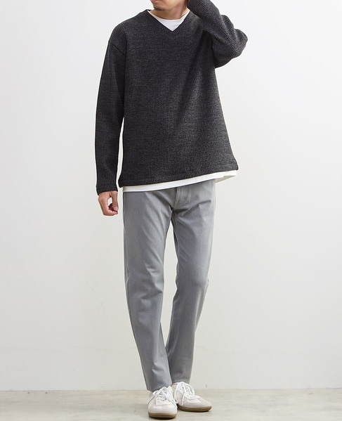 TR裏起毛ストレッチ5ポケットパンツ 詳細画像 ライトグレー 14