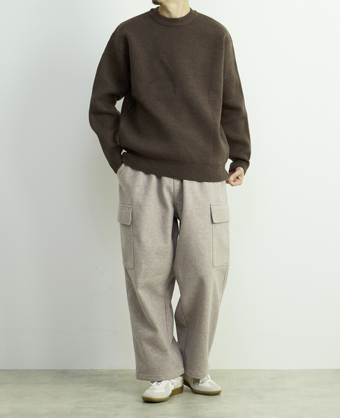 【MASTER FRAME/マスターフレーム】ジャージメルトンイージーカーゴパンツ 詳細画像 モカ 13