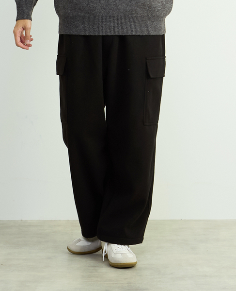 【MASTER FRAME/マスターフレーム】ジャージメルトンイージーカーゴパンツ 詳細画像 モカ 15