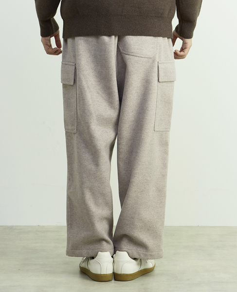 【MASTER FRAME/マスターフレーム】ジャージメルトンイージーカーゴパンツ 詳細画像 モカ 4