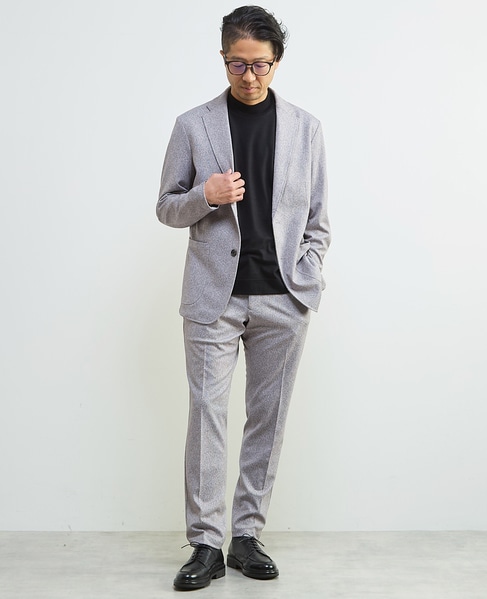 プリントテックジャージテーパードコンフォートパンツ(セットアップ可) 詳細画像 ライトグレー 14