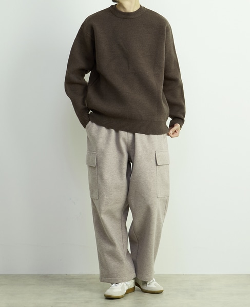 【MASTER FRAME/マスターフレーム】ウールライクWフェイスクルーネックセーター 詳細画像 ミント 17