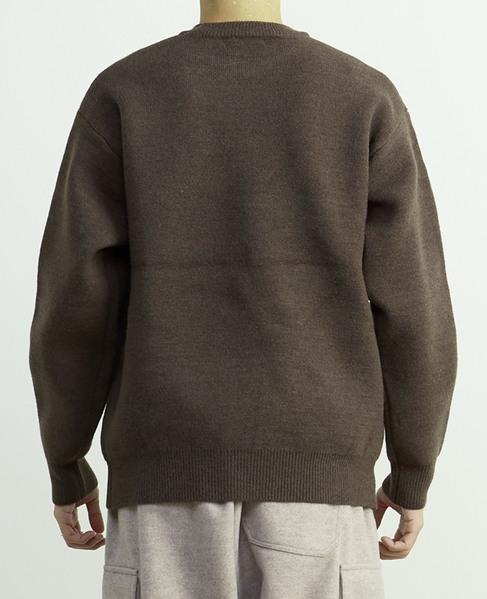 【MASTER FRAME/マスターフレーム】ウールライクWフェイスクルーネックセーター 詳細画像 ミント 4