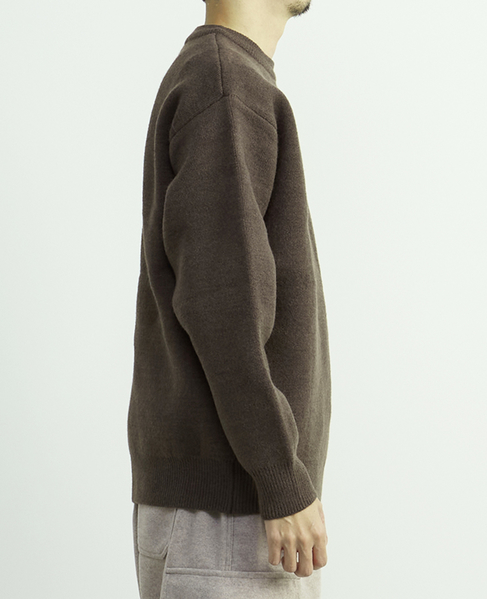 【MASTER FRAME/マスターフレーム】ウールライクWフェイスクルーネックセーター 詳細画像 ミント 5