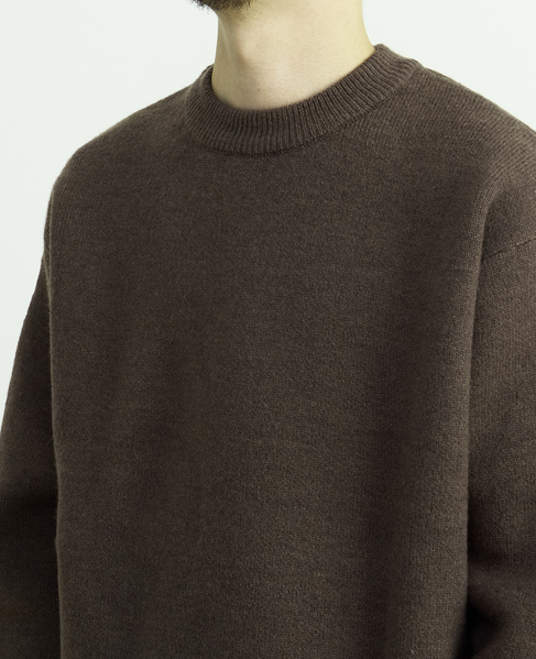 【MASTER FRAME/マスターフレーム】ウールライクWフェイスクルーネックセーター 詳細画像 ミント 6