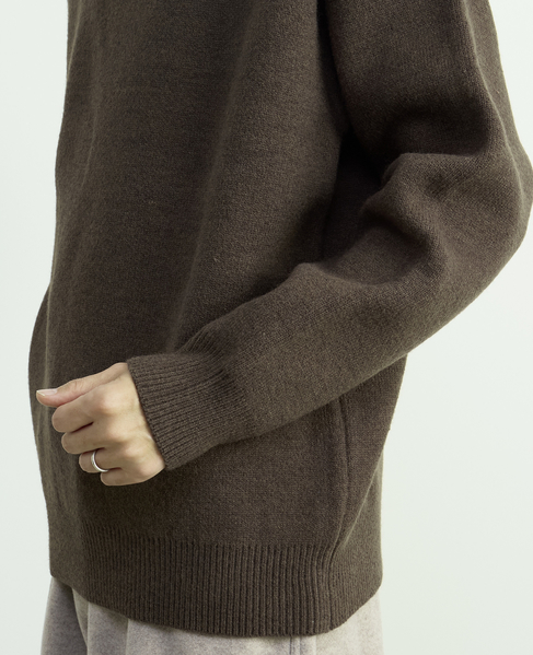 【MASTER FRAME/マスターフレーム】ウールライクWフェイスクルーネックセーター 詳細画像 ミント 7