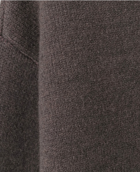 【MASTER FRAME/マスターフレーム】ウールライクWフェイスクルーネックセーター 詳細画像 ダークブラウン 7