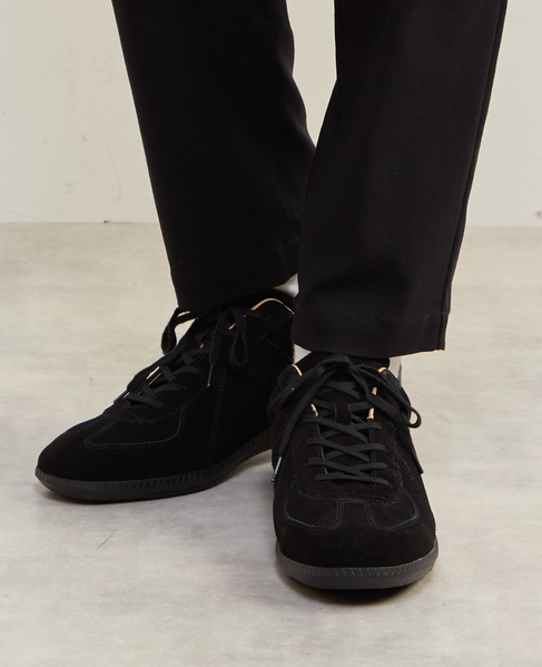 【GERMANTRAINER/ジャーマントレーナー】 レザースニーカー 詳細画像 ブラック 4