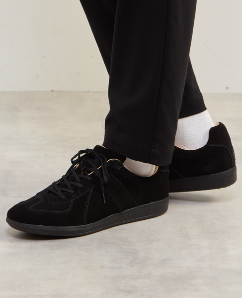 【GERMANTRAINER/ジャーマントレーナー】 レザースニーカー 詳細画像 ブラック 5