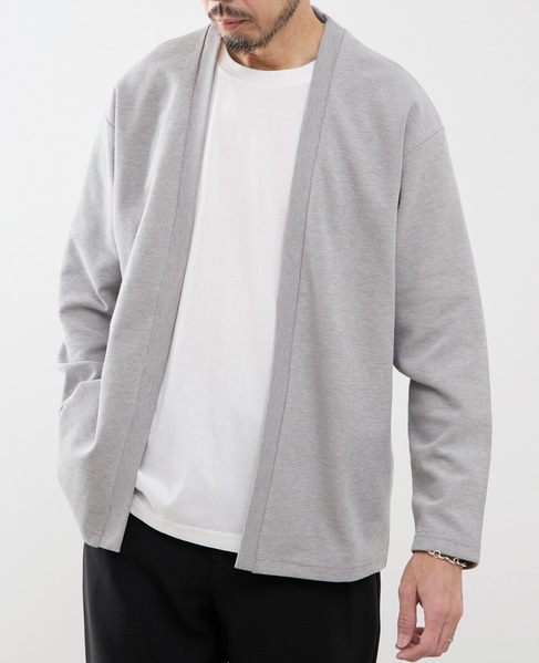 【MASTER FRAME/マスターフレーム】Wフェイスアンサンブルカーディガン 詳細画像 グレー 1