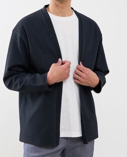 【MASTER FRAME/マスターフレーム】Wフェイスアンサンブルカーディガン 詳細画像 グレー 23