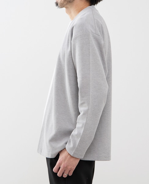 【MASTER FRAME/マスターフレーム】Wフェイスアンサンブルカーディガン 詳細画像 グレー 3