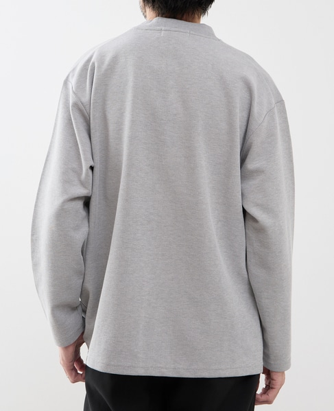【MASTER FRAME/マスターフレーム】Wフェイスアンサンブルカーディガン 詳細画像 グレー 4