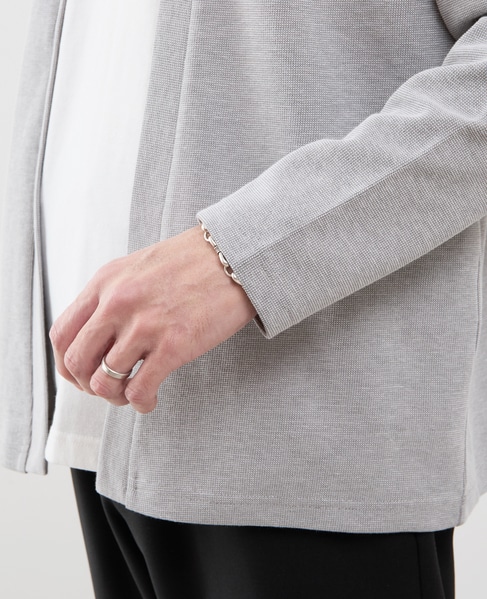 【MASTER FRAME/マスターフレーム】Wフェイスアンサンブルカーディガン 詳細画像 グレー 7