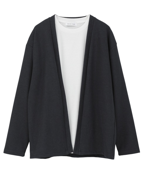 【MASTER FRAME/マスターフレーム】Wフェイスアンサンブルカーディガン 詳細画像 ネイビー 2