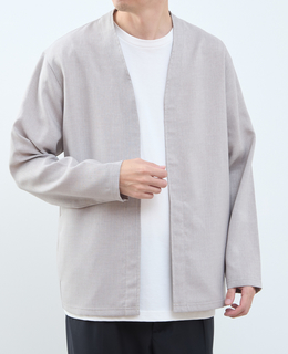 【MASTER FRAME/マスターフレーム】リネンライクキャンバス カーディガン