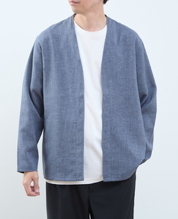 【MASTER FRAME/マスターフレーム】リネンライクキャンバス カーディガン