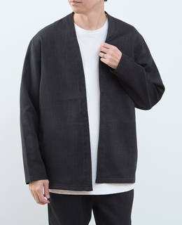 【MASTER FRAME/マスターフレーム】リネンライクキャンバス カーディガン