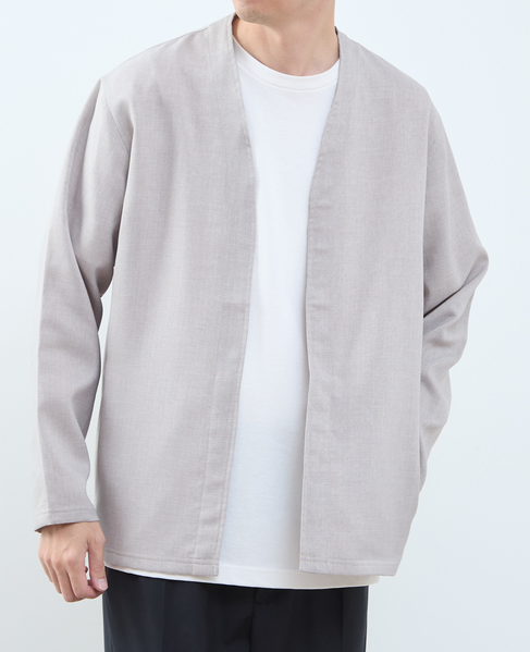 【MASTER FRAME/マスターフレーム】リネンライクキャンバス カーディガン 詳細画像 ベージュ 12