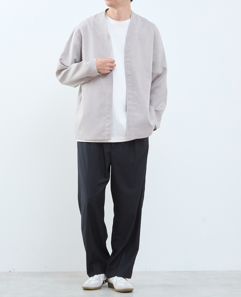 【MASTER FRAME/マスターフレーム】リネンライクキャンバス カーディガン 詳細画像 ベージュ 14