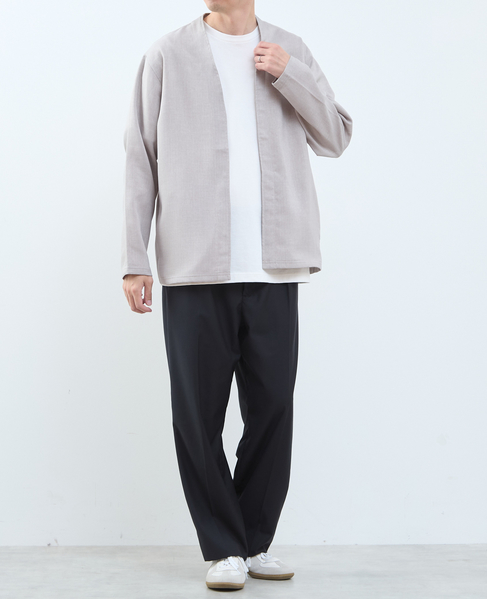 【MASTER FRAME/マスターフレーム】リネンライクキャンバス カーディガン 詳細画像 ベージュ 15