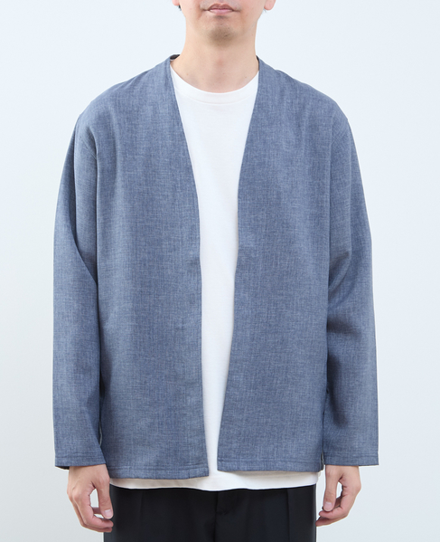 【MASTER FRAME/マスターフレーム】リネンライクキャンバス カーディガン 詳細画像 ベージュ 2