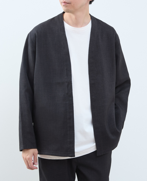 【MASTER FRAME/マスターフレーム】リネンライクキャンバス カーディガン 詳細画像 ベージュ 20