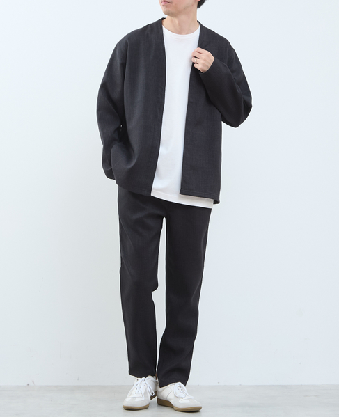 【MASTER FRAME/マスターフレーム】リネンライクキャンバス カーディガン 詳細画像 ベージュ 22