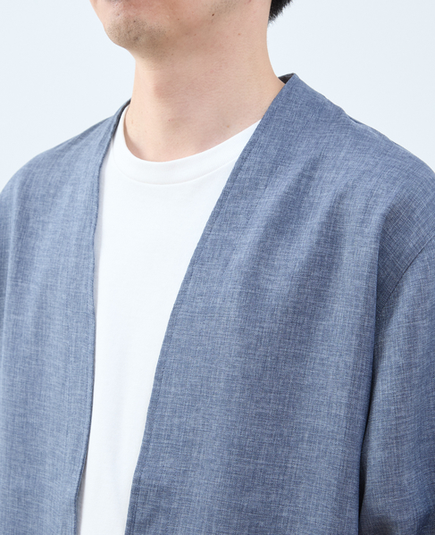 【MASTER FRAME/マスターフレーム】リネンライクキャンバス カーディガン 詳細画像 ベージュ 6