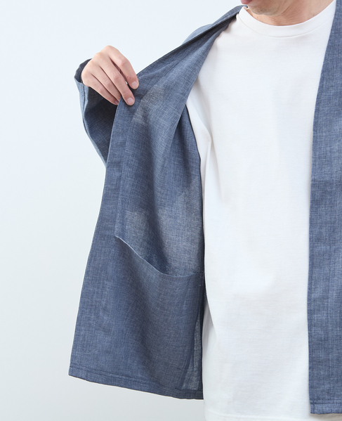 【MASTER FRAME/マスターフレーム】リネンライクキャンバス カーディガン 詳細画像 ベージュ 7