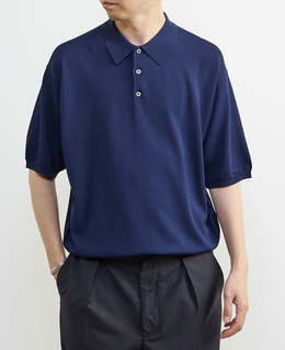 【MASTER FRAME/マスターフレーム】ハイツイストニットポロシャツ