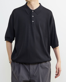 【MASTER FRAME/マスターフレーム】ハイツイストニットポロシャツ