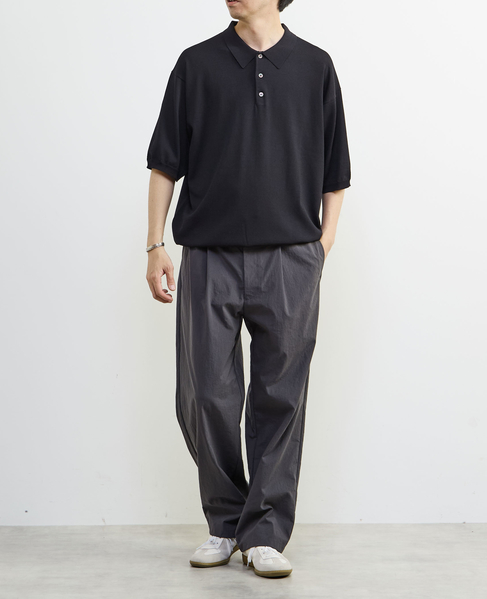 【MASTER FRAME/マスターフレーム】ハイツイストニットポロシャツ 詳細画像 ネイビー 18