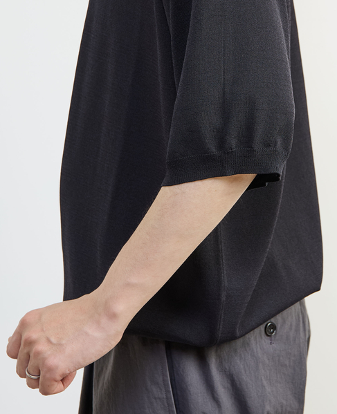 【MASTER FRAME/マスターフレーム】ハイツイストニットポロシャツ 詳細画像 ネイビー 7