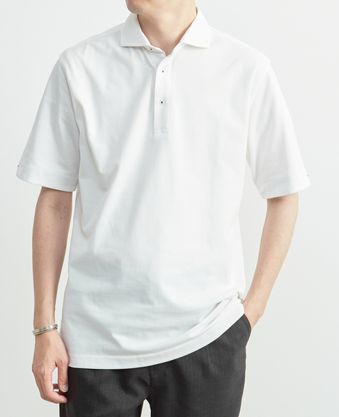 ソロナテックカノコ半袖ポロシャツ（一部WEB限定カラー ） 詳細画像 ホワイト 1