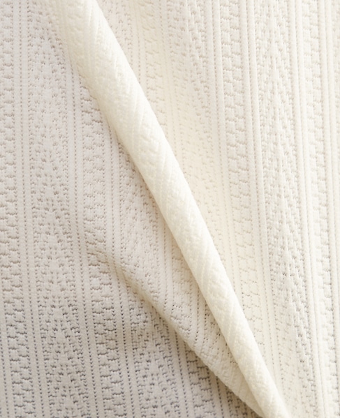 【MASTER FRAME/マスターフレーム】モール編みフェイクレイヤードカットソー 詳細画像 アイボリー 9