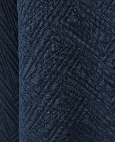 【MASTER FRAME/マスターフレーム】ブリスタージャガード 長袖クルーネックTシャツ 詳細画像 ネイビー 5