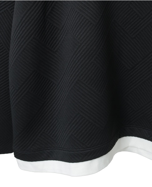 【MASTER FRAME/マスターフレーム】ブリスタージャガード長袖フェイクレイヤードTシャツ 詳細画像 ブラック 6