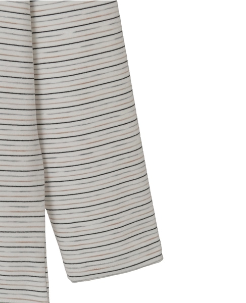 【MASTER FRAME/マスターフレーム】微起毛ボーダークルーネック ロングスリーブTシャツ 詳細画像 ホワイト 21