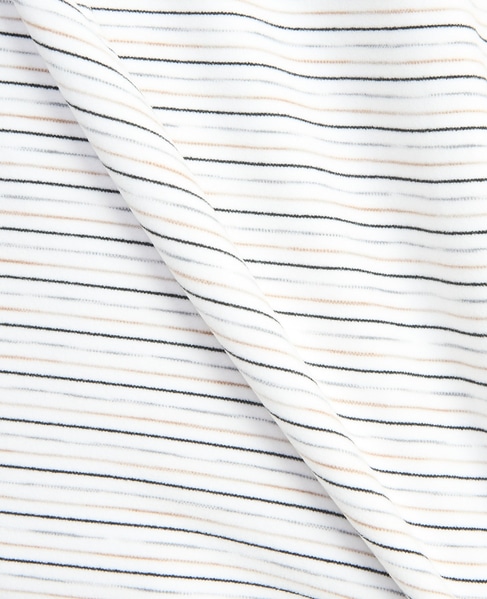 【MASTER FRAME/マスターフレーム】微起毛ボーダークルーネック ロングスリーブTシャツ 詳細画像 ホワイト 8