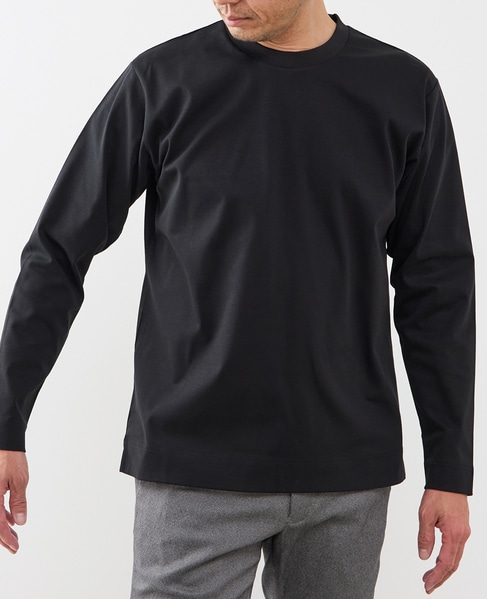 COOL TOUCH COTTON / シルケットスムーススタンダード長袖Tシャツ 詳細画像 グレー 11