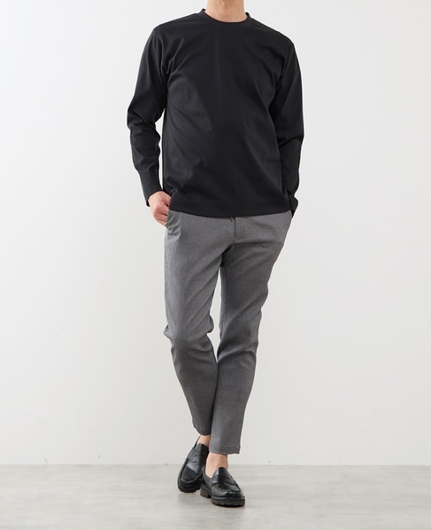 COOL TOUCH COTTON / シルケットスムーススタンダード長袖Tシャツ 詳細画像 グレー 13